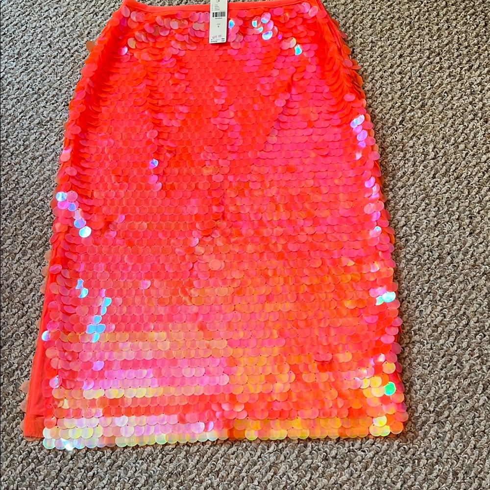 NWT Anthropologie Paillette Midi Skirt